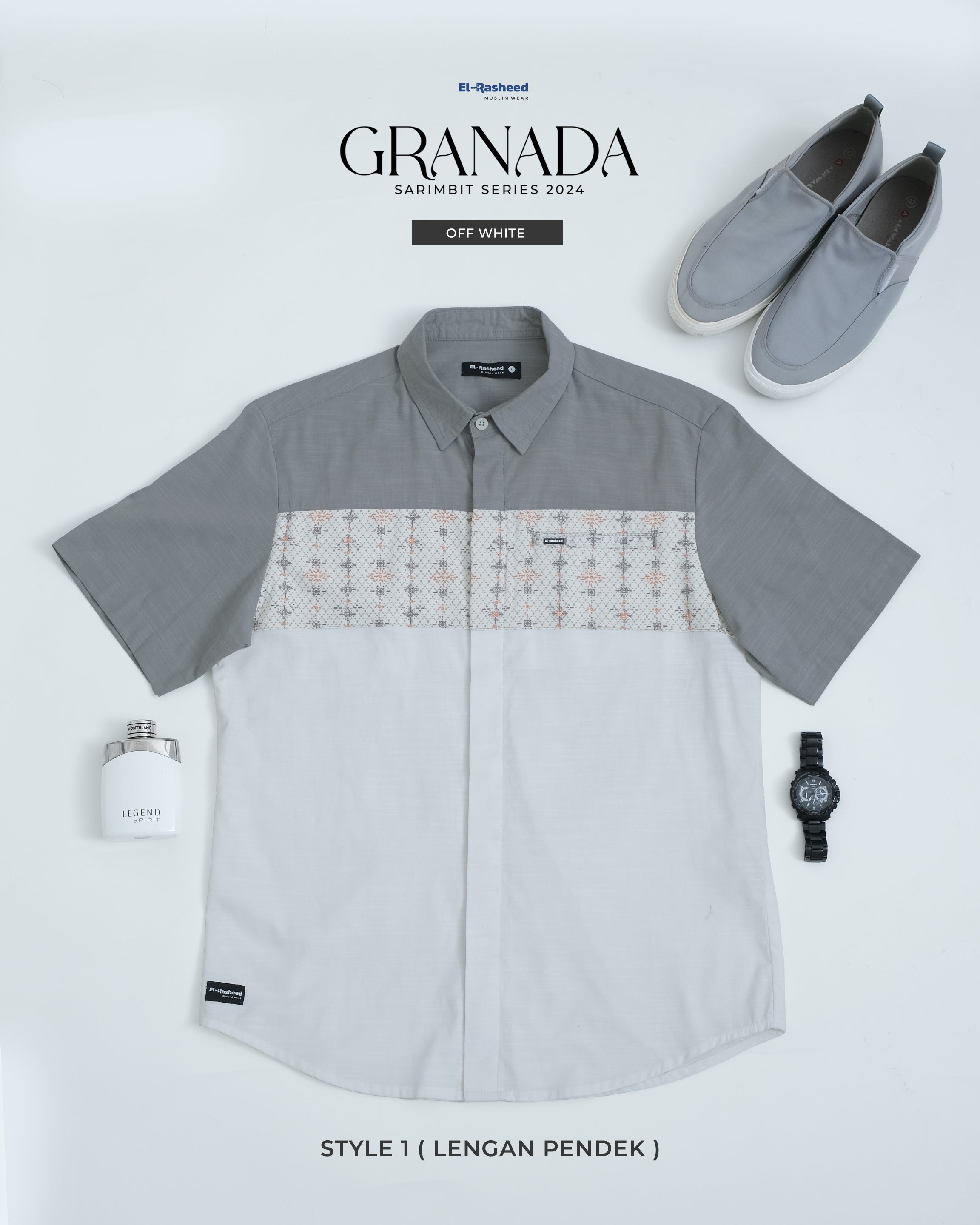 GRANADA KEMEJA STYLE 1 (LENGAN PENDEK)