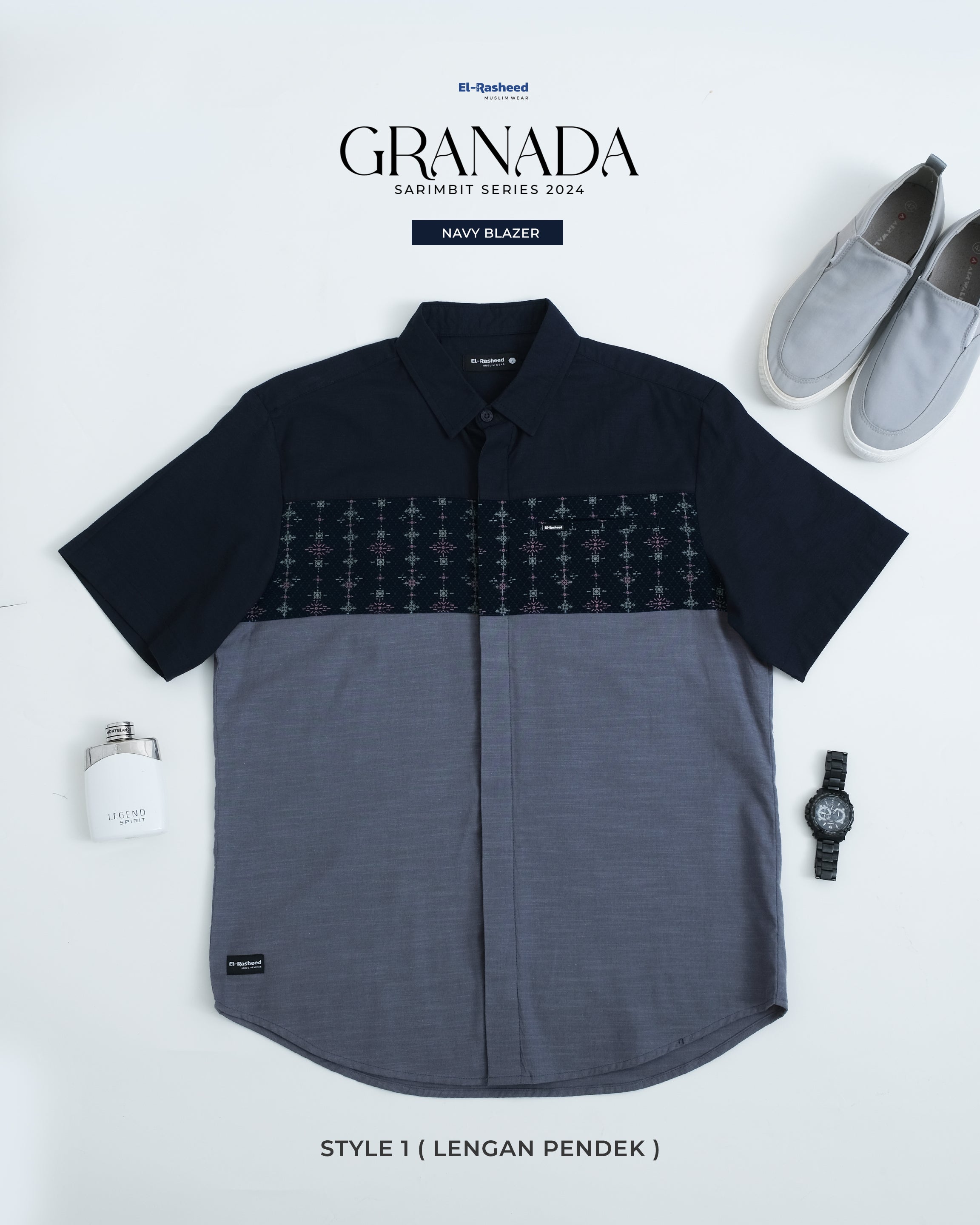 GRANADA KEMEJA STYLE 1 (LENGAN PENDEK)