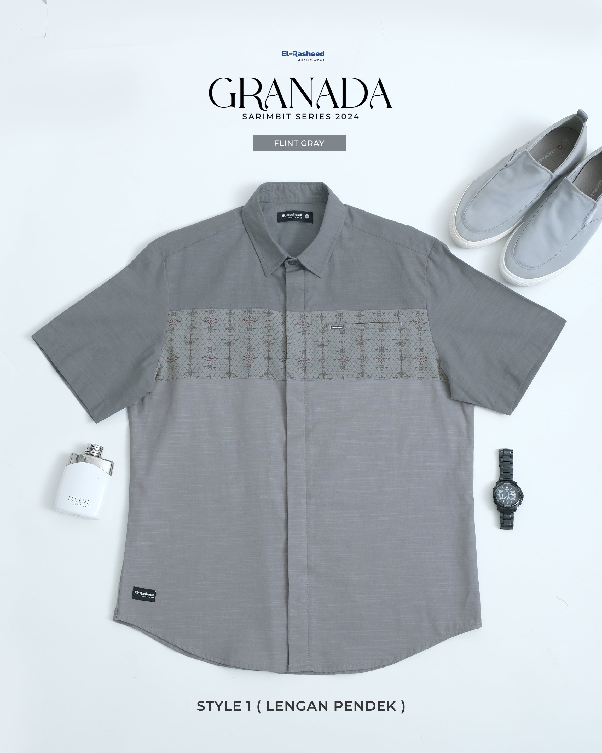 GRANADA KEMEJA STYLE 1 (LENGAN PENDEK)