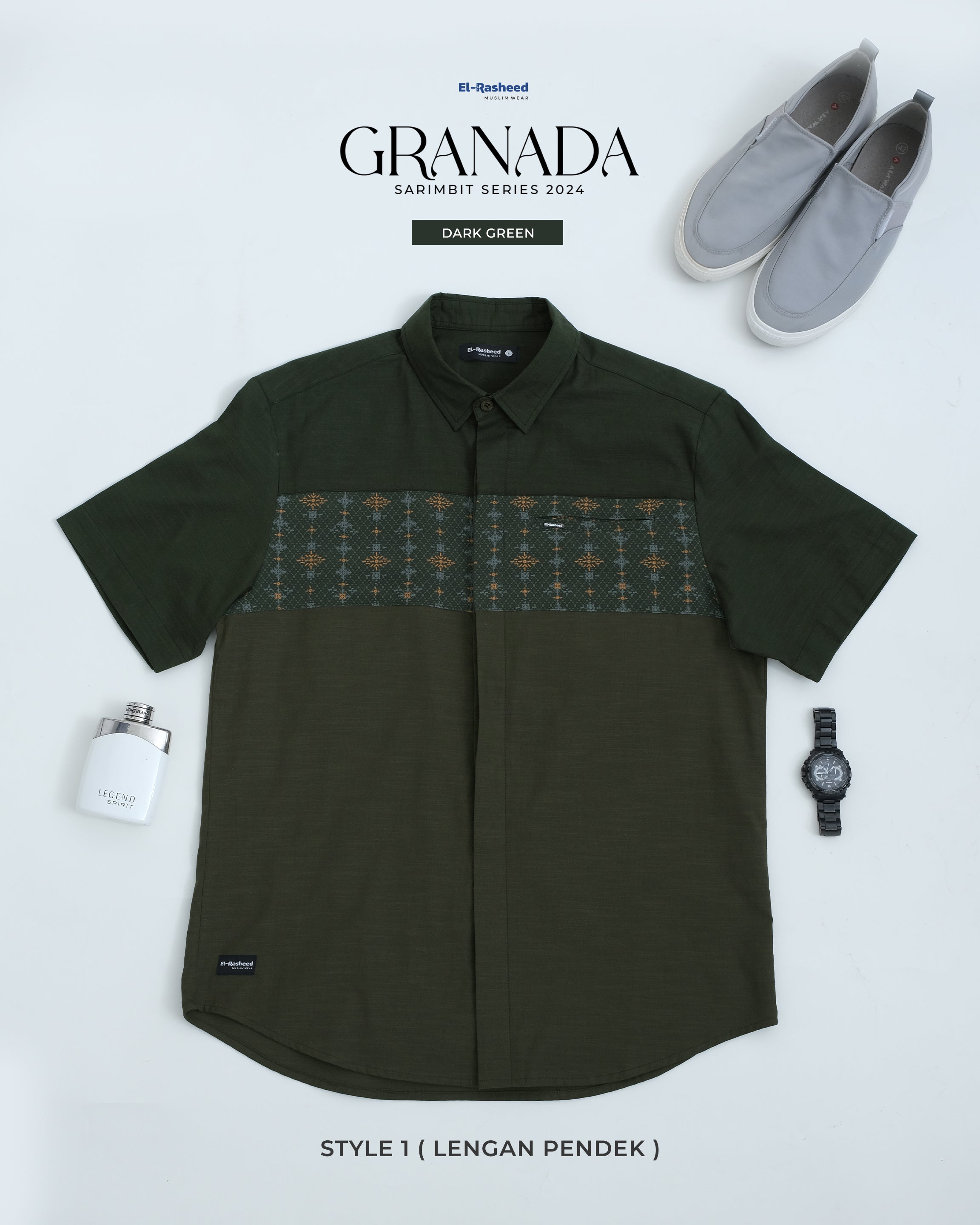 GRANADA KEMEJA STYLE 1 (LENGAN PENDEK)