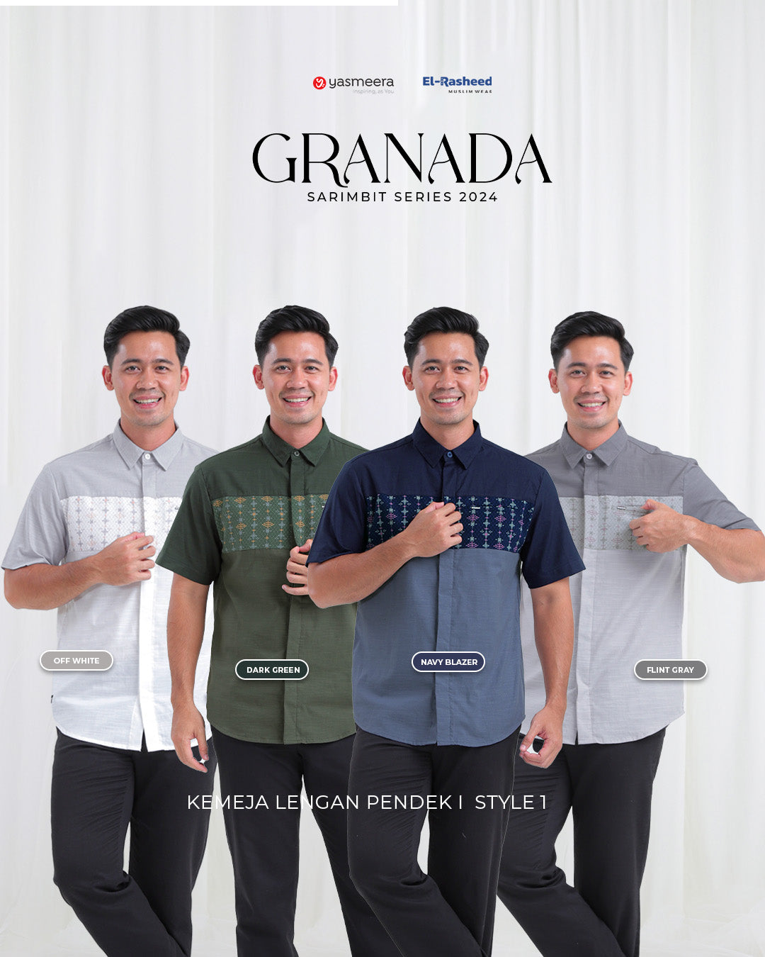 GRANADA KEMEJA STYLE 1 (LENGAN PENDEK)