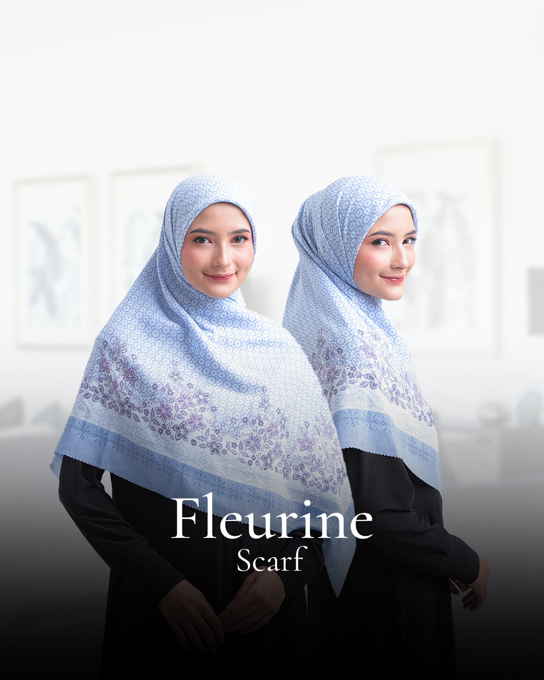 SCARF MOTIF FLEURINE 130