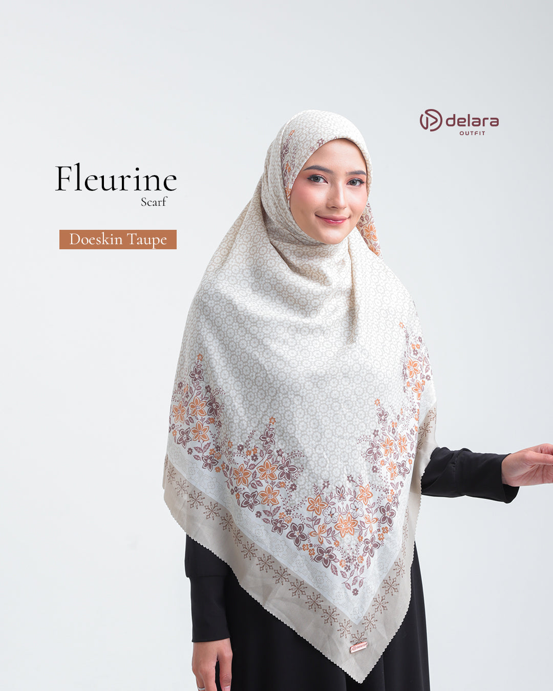 SCARF MOTIF FLEURINE 130