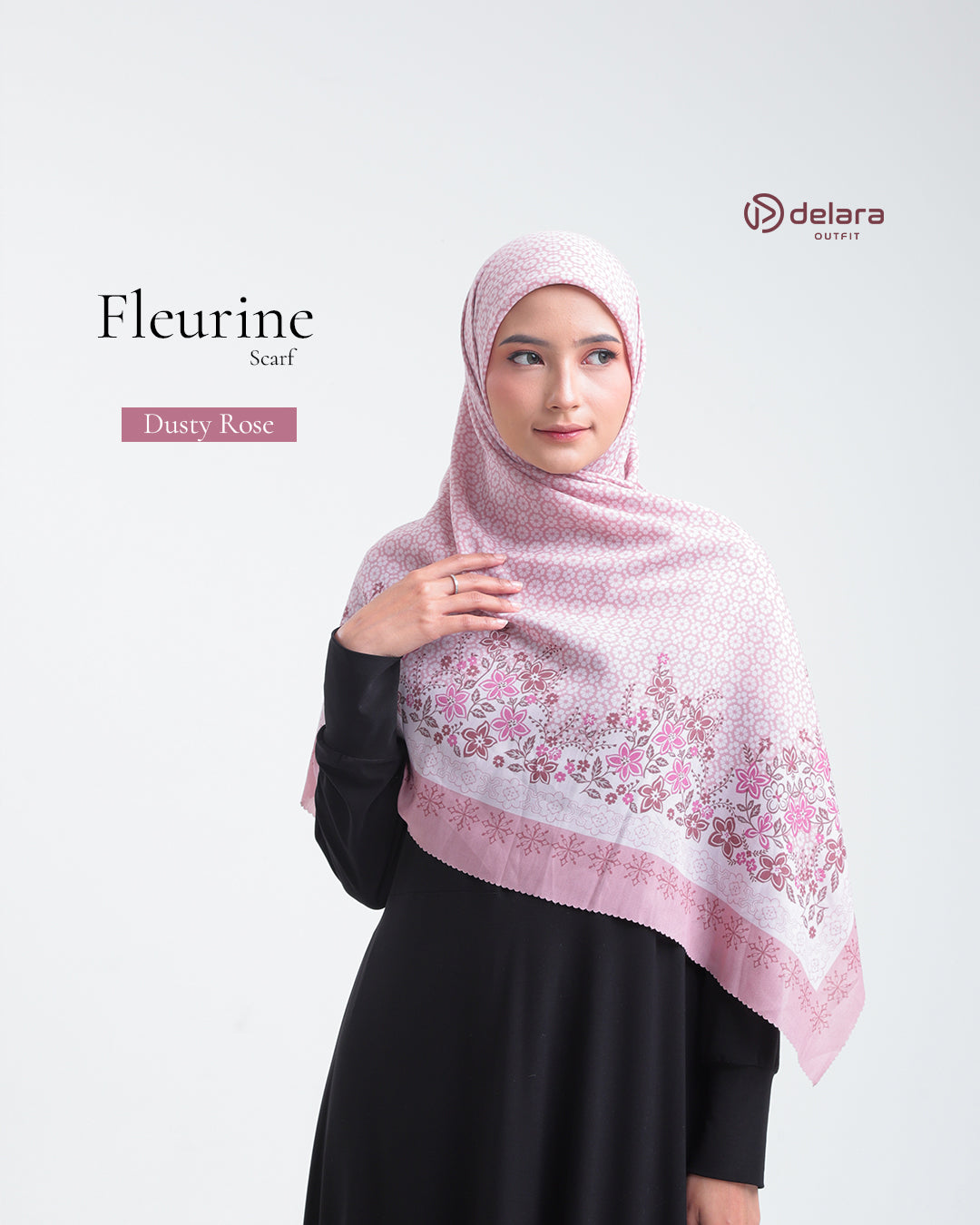 SCARF MOTIF FLEURINE 130