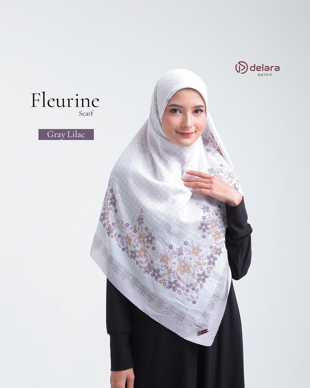 SCARF MOTIF FLEURINE 130