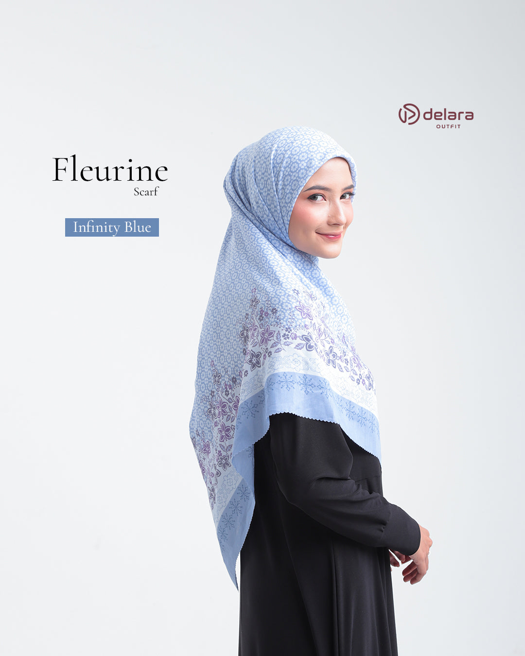 SCARF MOTIF FLEURINE 130