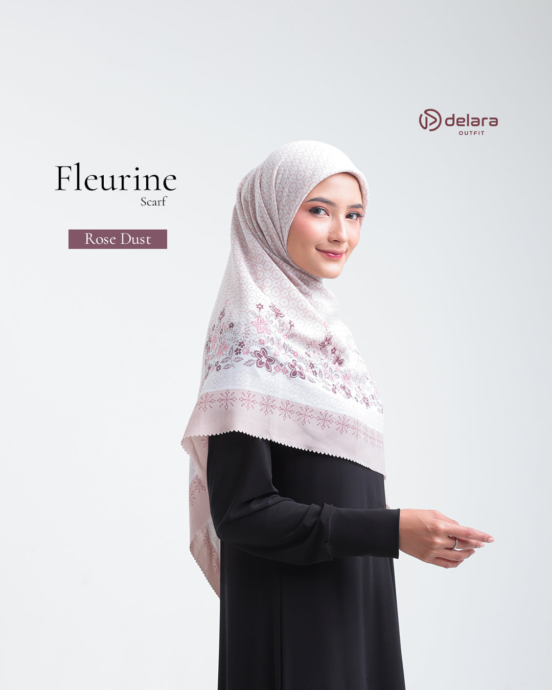 SCARF MOTIF FLEURINE 130