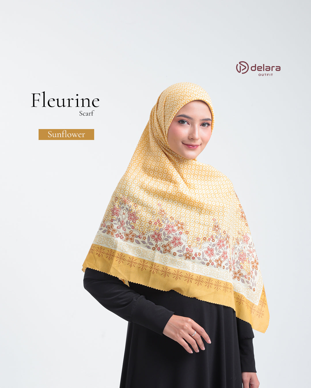 SCARF MOTIF FLEURINE 130