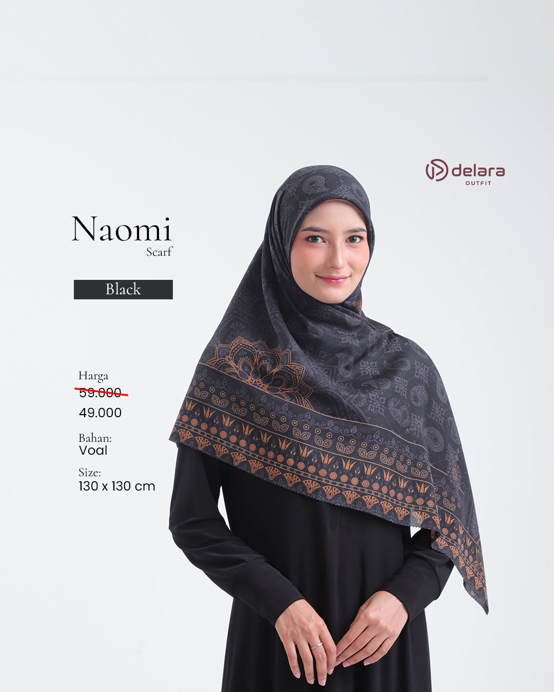 SCARF MOTIF NAOMI 130