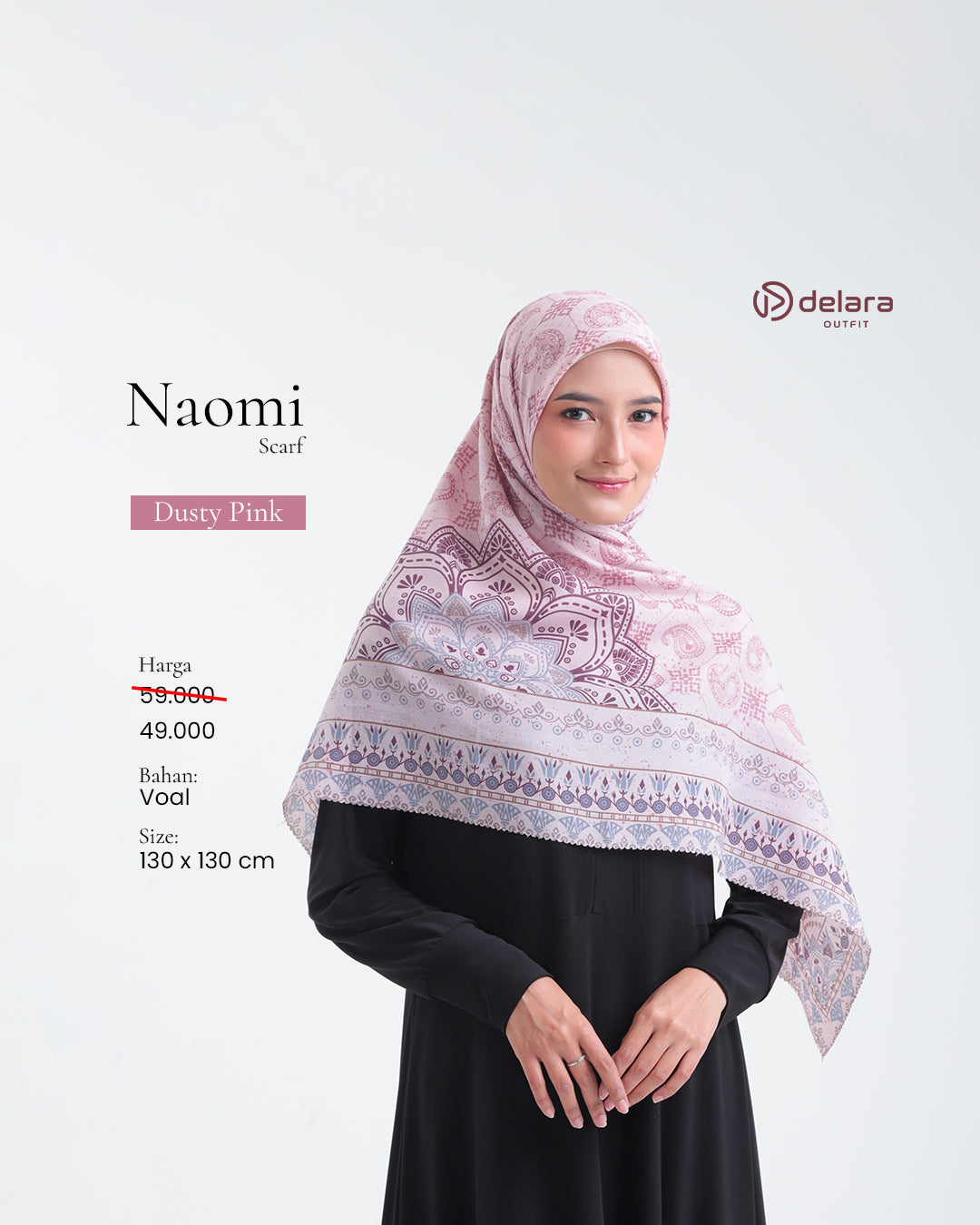 SCARF MOTIF NAOMI 130