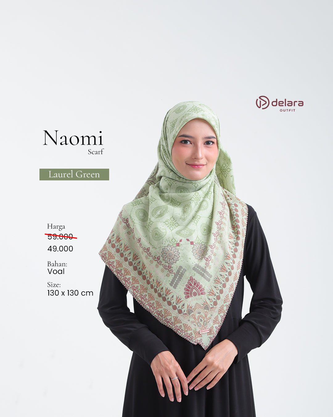 SCARF MOTIF NAOMI 130