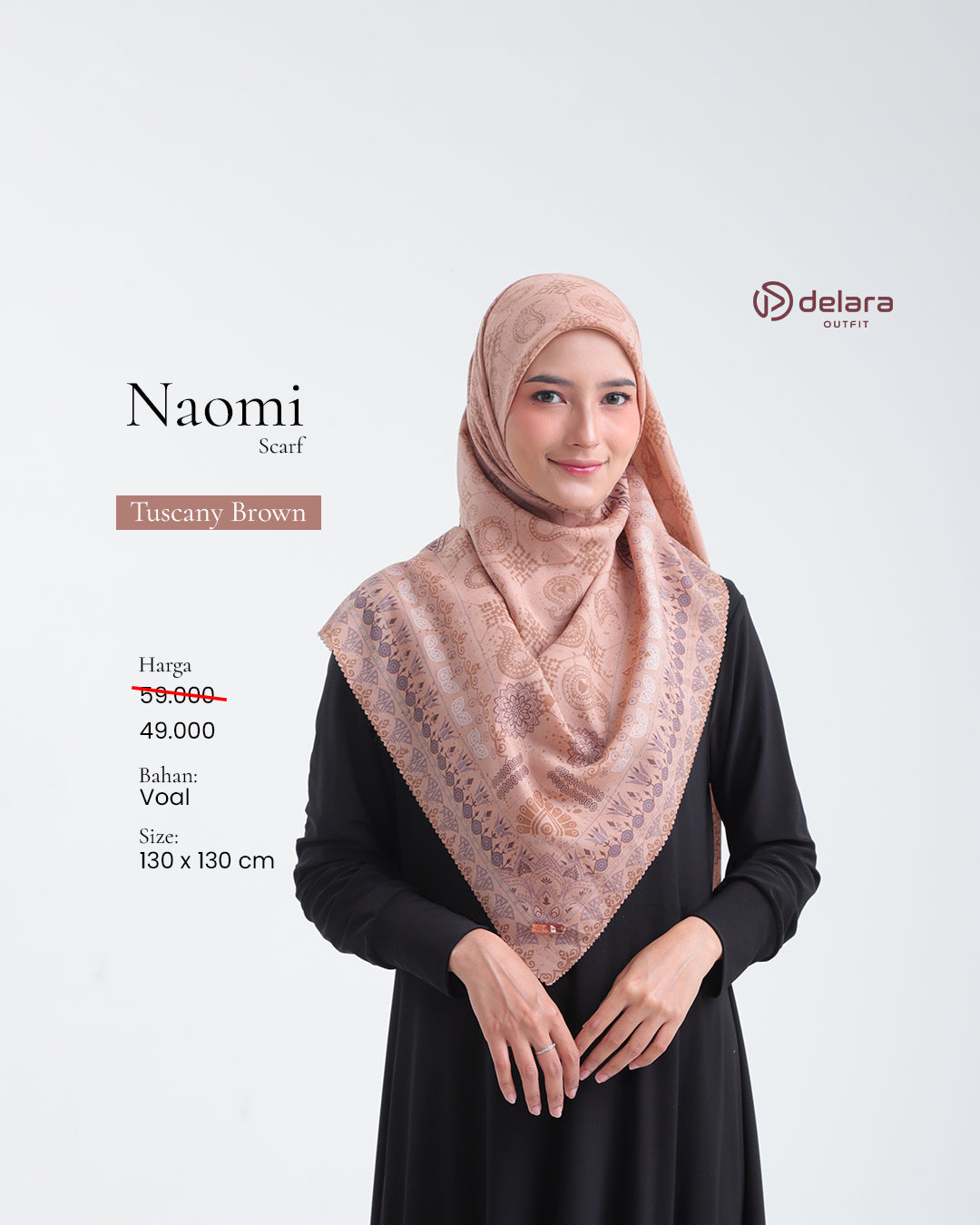 SCARF MOTIF NAOMI 130