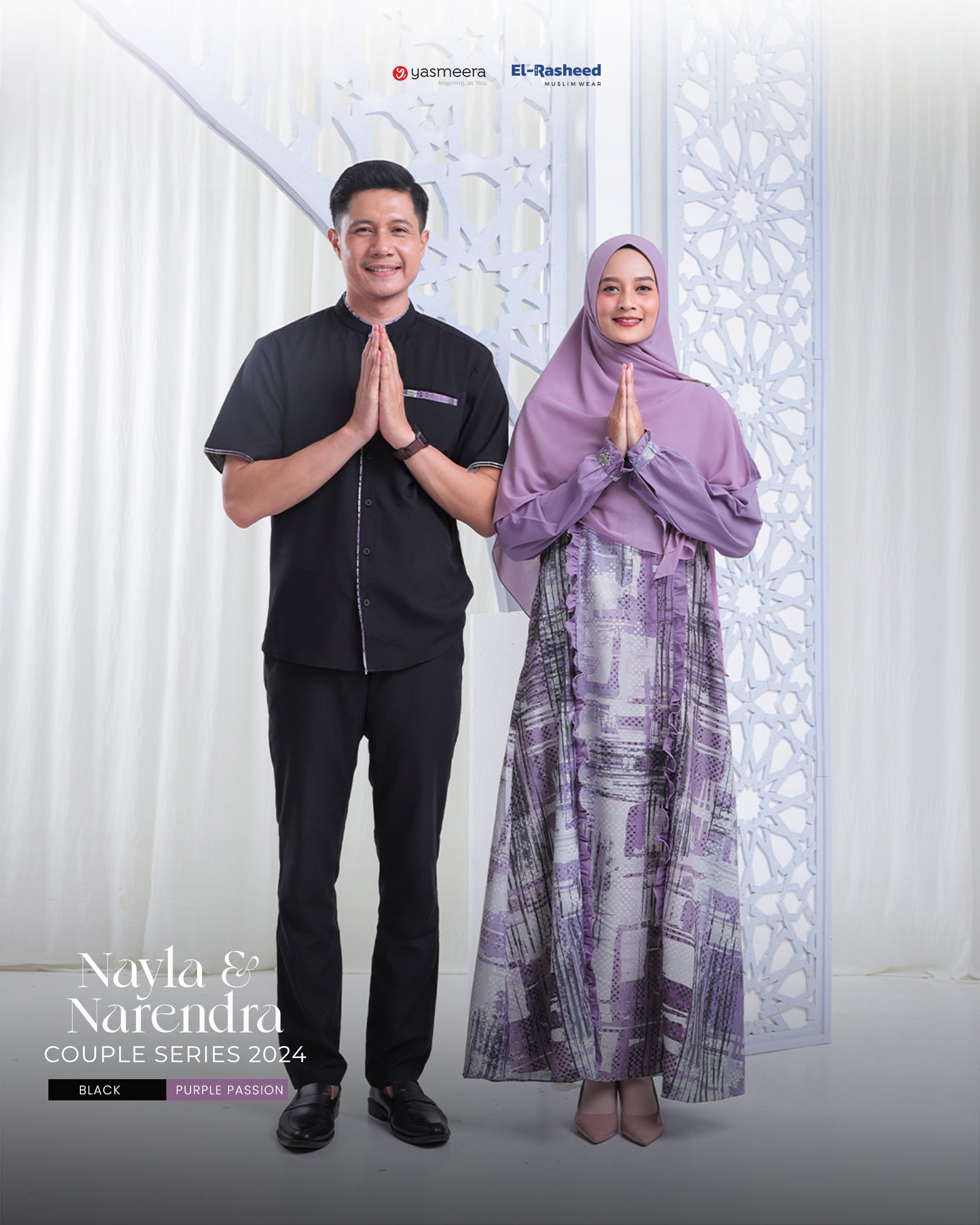 COUPLE SERIES 2024 NAYLA - NARENDRA BLACK & PURPLE PASSION