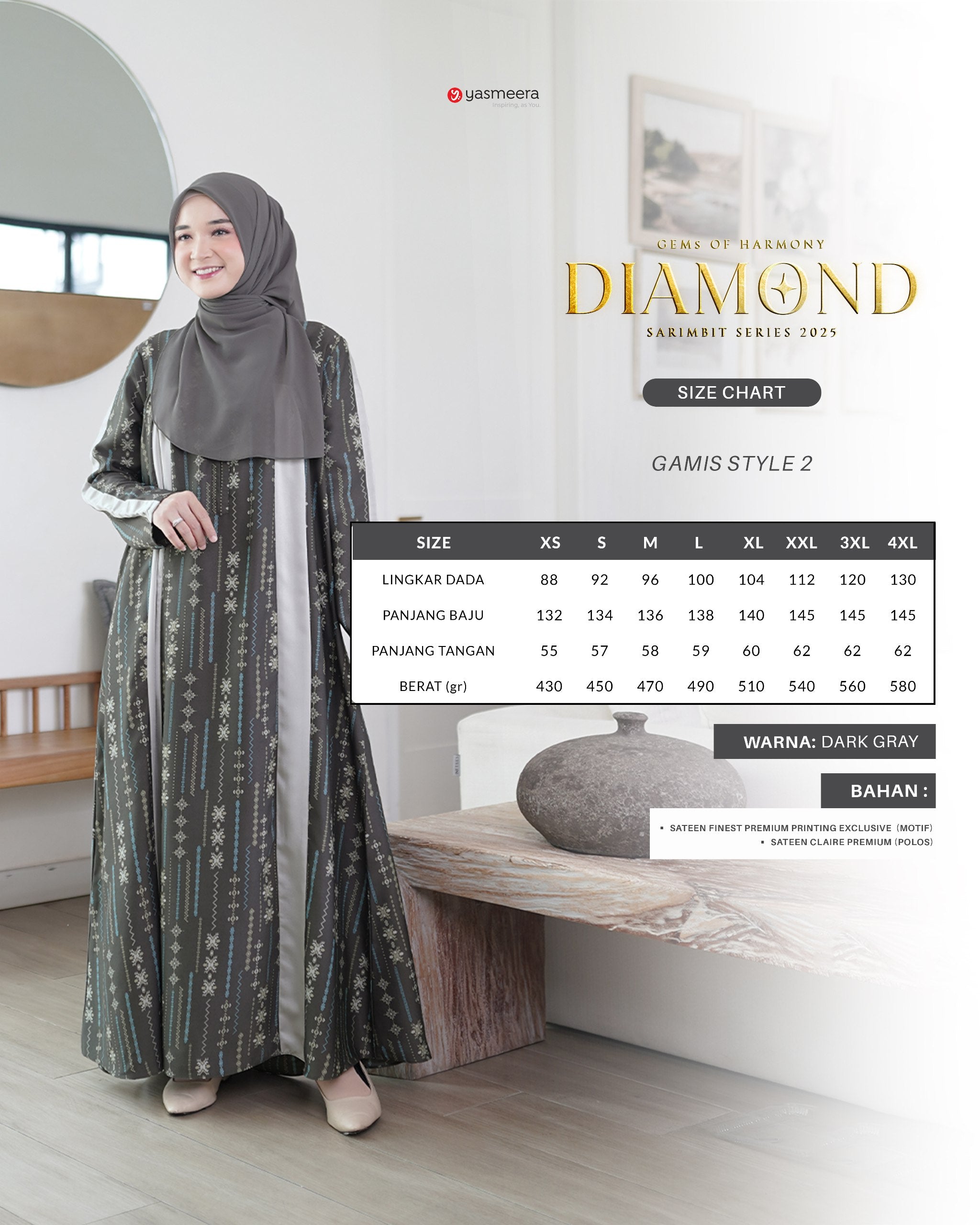 SARIMBIT 2025 DIAMOND SERIES - DARK GRAY