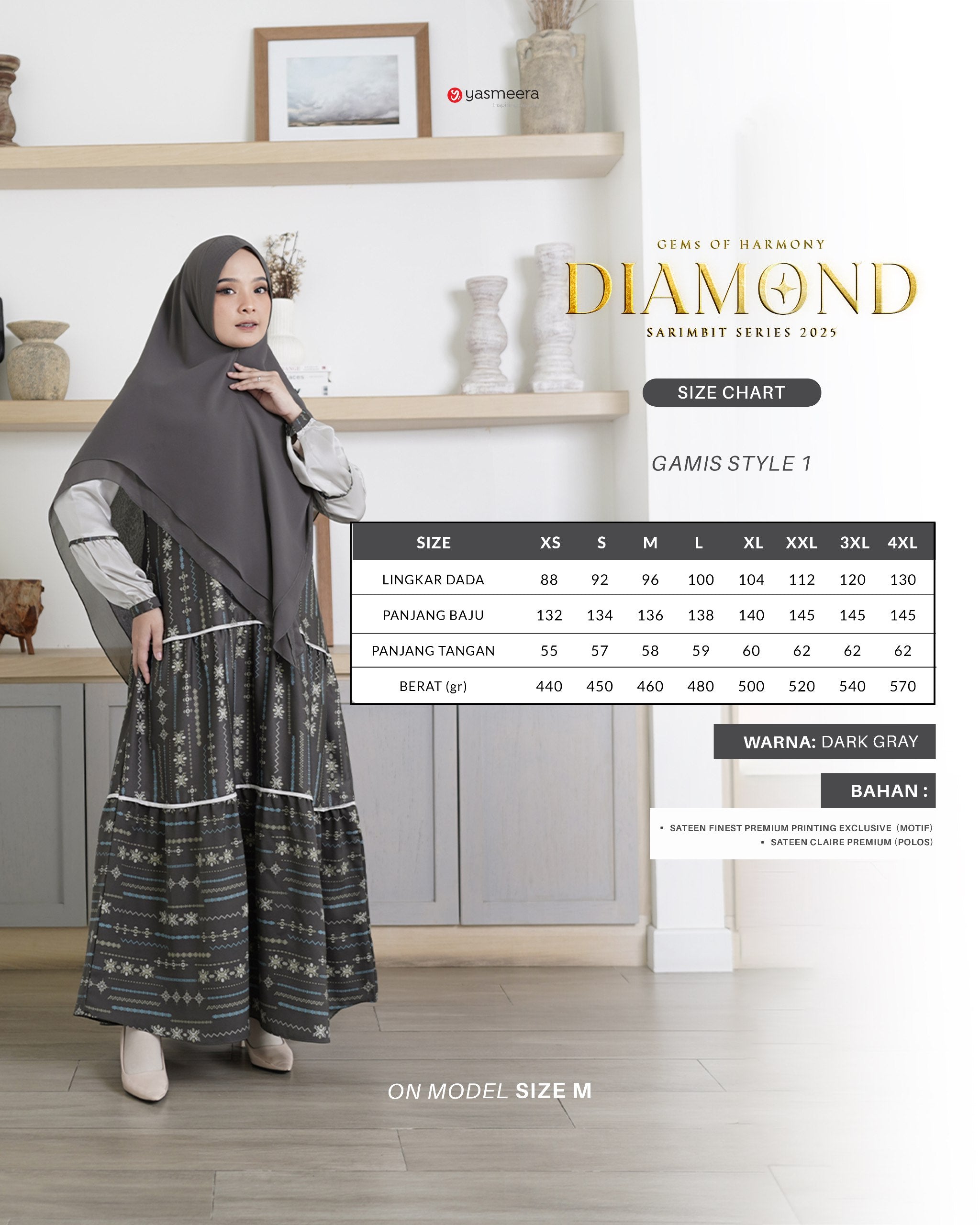 SARIMBIT 2025 DIAMOND SERIES - DARK GRAY