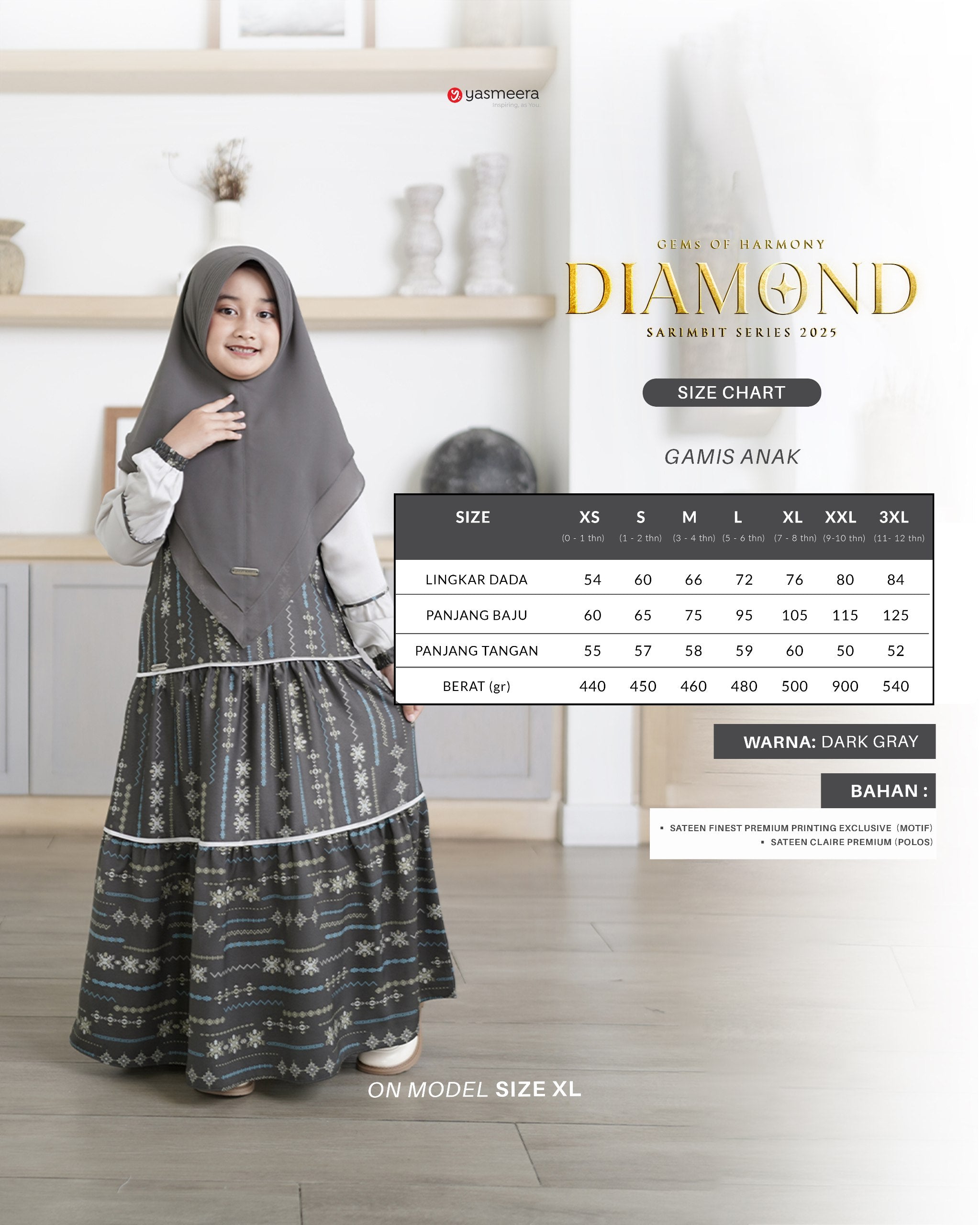 SARIMBIT 2025 DIAMOND SERIES - DARK GRAY