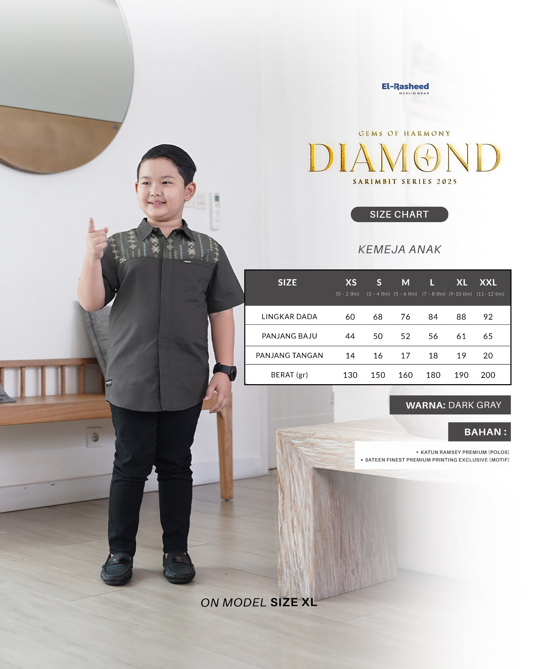 SARIMBIT 2025 DIAMOND SERIES - DARK GRAY